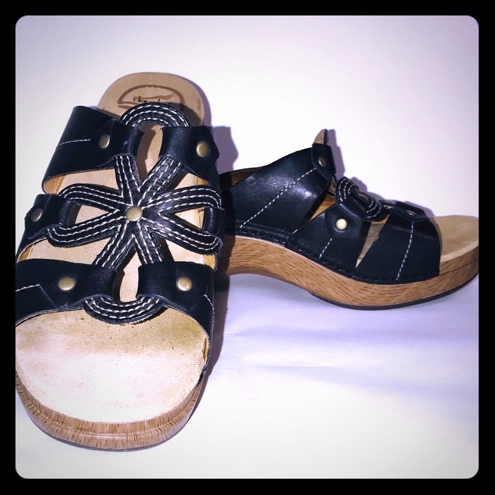 Dansko Black Sandal Clog